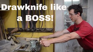 HOW TO USE A DRAWKNIFE better than anyone else [upl. by Fasto]