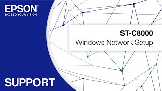 Epson STC8000  Windows Network Setup [upl. by Anyd]