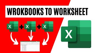 How to Combine Multiple Workbooks Into One Worksheet in Excel [upl. by Elleirad713]