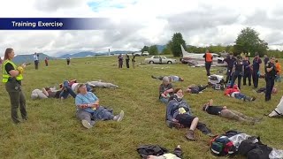 RoanokeBlacksburg Regional Airport incident exercise [upl. by Iyre]