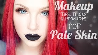 Top 25 Makeup Tips Tricks amp Products for Pale Skin [upl. by Anaher352]