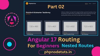 ⚡Angular 17 Nested Routes for Beginners Part 2  Angular 17 Child Routes for Beginners  Angular 17 [upl. by Comstock]