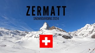 Zermatt Snowboarding 2024  4K [upl. by Trace]