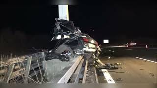 Audi RS6 Crash  230 KMH German Autobahn [upl. by Roydd974]