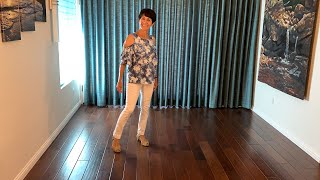 Cotton Eyed Joe line dance demonstration and tutorial by Stephie [upl. by Ennoved]