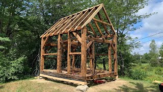 12x16 Timber Frame Cabin in Maine [upl. by Acenahs]