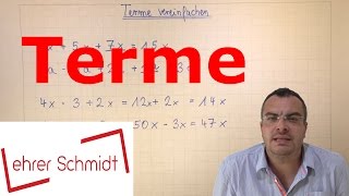 Terme berechnen  Terme und Gleichungen  Mathematik  Lehrerschmidt [upl. by Oahc]