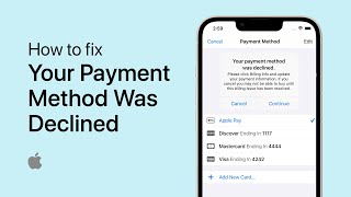 How To Fix “Your Payment Method Was Declined” Error on iPhone [upl. by Erdnael654]