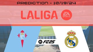 Celta Vigo vs Real Madrid CF  Prediction  202425 LaLiga EA Sports  EA FC 25 [upl. by Gentilis716]