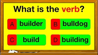 VERBS QUIZ 🤔 📚  Find the verbs in the sentence  English Grammar  Parts of speech [upl. by Courcy669]