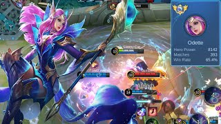 ODETTE MONTAGE  SEASON 32 SPOTLIGHTS  FROM EPIC TO MYTHICAL IMMORTAL WITH ODETTE  MOBILE LEGENDS [upl. by Mayes]