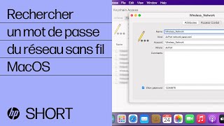 Comment rechercher le mot de passe réseau sans fil sous MacOS  HP Support [upl. by Yenterb]