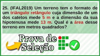 Parte1 RESOLVENDO QUESTÕES DE MATEMÁTICA Prova de Seleção IF Instituto Federal [upl. by Apollus]