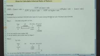 How To Calculate Internal Rate Of Return [upl. by Enelec]