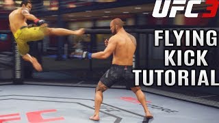 Fabricio Werdum Flying Side Kick Tutorial Jumping Head Kick EA Spor [upl. by Ailima]