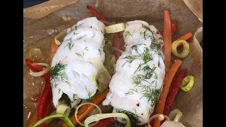 Sole Fish Baked in Parchment Paper  Fish in Papillote [upl. by Shaia]