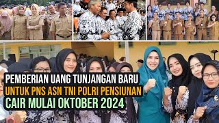 JOKOWI SAHKAN UANG TUNJANGAN BARU 2024 UNTUK PNS  UPDATE INFO TERBARU ASN TNI POLRI GURU PENSIUNAN [upl. by Faux]