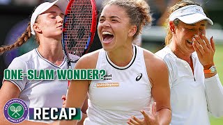 Rybakina FUMBLES to Krejcikova Paolini SURVIVES crying Vekic  Wimbledon 2024 [upl. by Elimaj381]