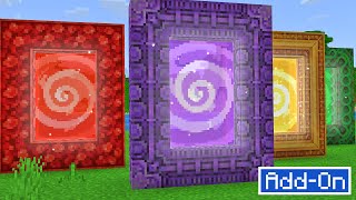 SPARK PORTALS ADDON 16 NEW PORTALS To Minecraft Bedrock Xbox PS4 Switch Mobile PC [upl. by Lehsar]