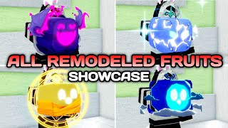 All Remodeled fruits  New animation  Showcase  Bloxfruits Update 20 [upl. by Ninnetta589]