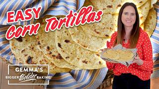 4Ingredient Homemade Corn Tortillas Recipe [upl. by Emse]