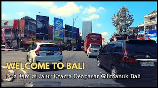 TOURING DI BALI  DUA JAM DI JALUR UTAMAN DENPASAR GILIMANUK [upl. by Acinahs]