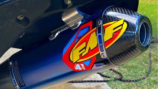 2021 YZ250F FMF 41 INSTALL FULL SYSTEM [upl. by Ivers]