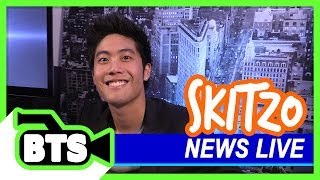 Skitzo News Live BTS [upl. by Celeski]