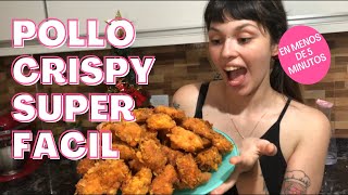 POLLO CRISPY EN 5 MINUTOS  SUPERFACIL [upl. by Olodort91]