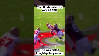 Tom Brady bailed by refs AGAIN Roughing the passer vs Atlanta Falcons [upl. by Akialam]