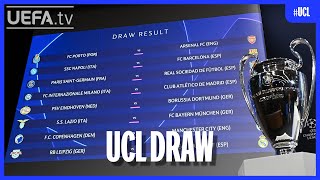 UEFA Champions League Round of 16 Draw [upl. by Joly]