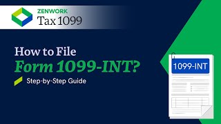 File Form 1099INT Online  Tax Experts Guide [upl. by Hadihsar]