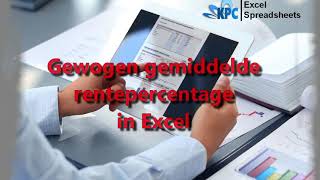 Gewogen gemiddelde rentepercentage berekenen in Excel ✅ [upl. by Norry]