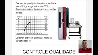 14° Aula Técnico Têxtil  Controle de qualidade Fiação Têxtil [upl. by Nahgrom]