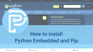 How to install Python Embedded and Pip [upl. by Akinat741]