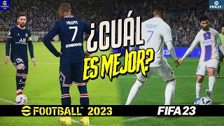 eFootball 2023 vs FIFA 23  ¿Cuál es MEJOR según tu ESTILO 👀 [upl. by Abisha911]