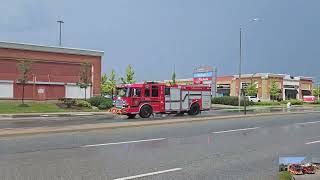 4K Mississauga Fire Aerial 115 amp Pumper 103 Responding [upl. by Aneleve]