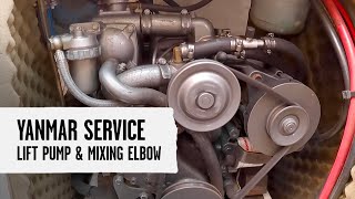 Yanmar Lift Pump amp Mixing Elbow Service [upl. by Sebbie324]