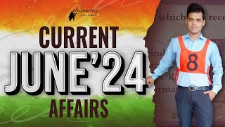 June 2024 Current Affairs for CDS NDA CAPF [upl. by Iy]