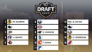 2024 NHL MOCK DRAFT [upl. by Heymann]