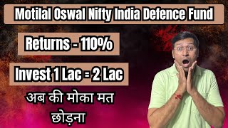 Motilal oswal nifty india defence index fund  Motilal oswal nifty india defence index fund nfo [upl. by Amalea]