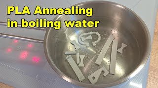 PLA annealing in a boiling water [upl. by Auqenehs]