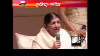 Lata Mangeshkar praises Sachin Tendulkar calls him his son [upl. by Gelman]