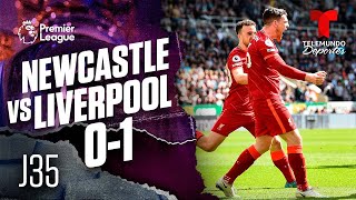 Highlights amp Goals  Newcastle vs Liverpool 01  Premier League  Telemundo Deportes [upl. by Pedaiah]