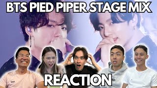 BTS PIED PIPER STAGE MIX REACTION [upl. by Heinrick942]