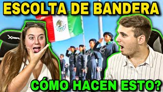 🇪🇸 REACCIÓN a ESCOLTA de BANDERA CBTIS 🇲🇽😱 como hacen esto [upl. by Pevzner]