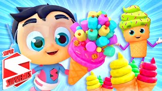 Ice Cream Song  Do You Know The Ice Cream Man  Nursery Rhymes amp Kids Songs with Super Supremes [upl. by Eednas251]