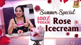 Rose Icecream with Only 4 Ingredients  ಮನೆಯಲ್ಲೇ Instant Ice cream  Kannada Vlogs  Kaavya Sha [upl. by Ahserkal]