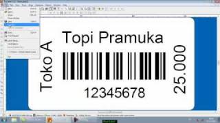 Cara Menggunakan Poslabel Pada Printer Barcode Postek [upl. by Oirelav]