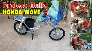 HONDA WAVE 100 project built part 1 [upl. by Chin]